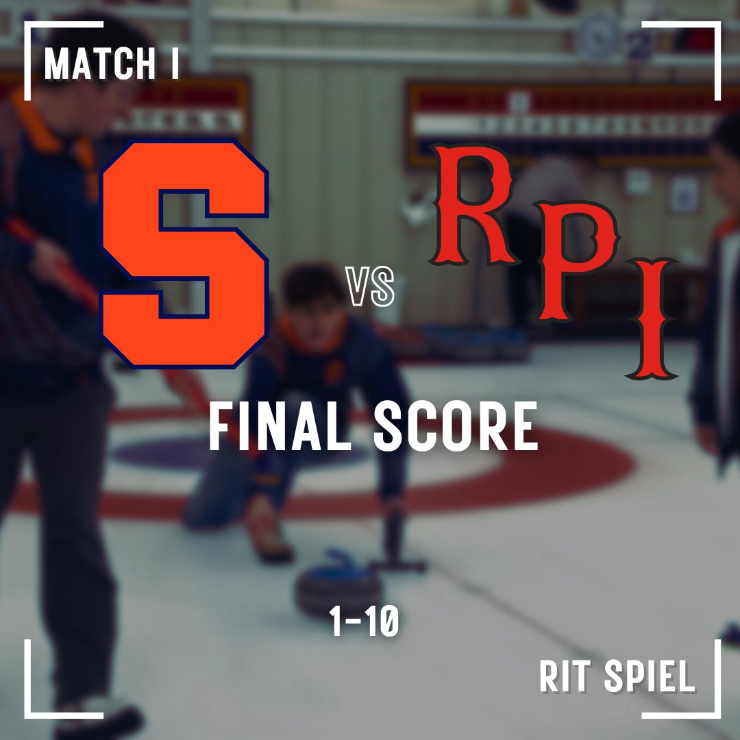 Over at RIT, Syracuse faces a hardening loss to RPI 2. Let's get our footing back for the next one!

#winnersneverquit