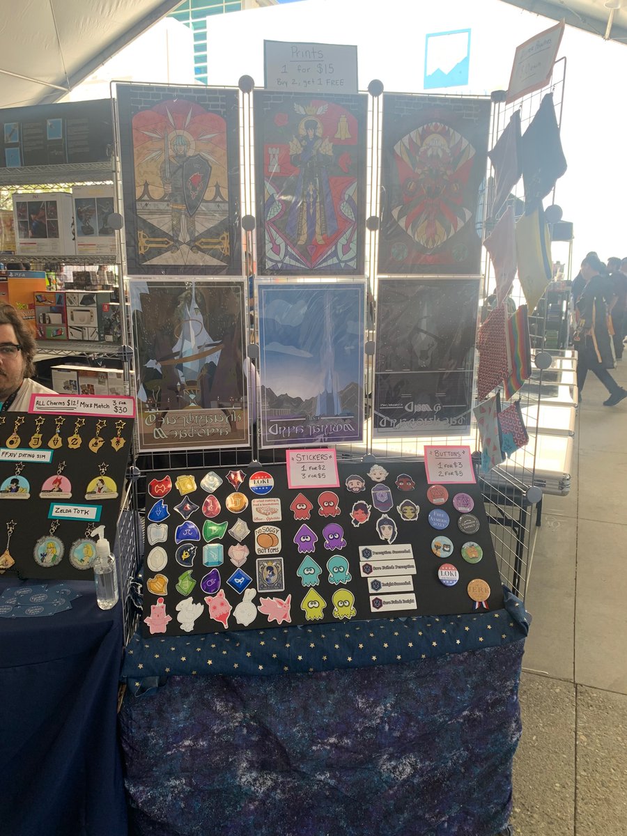 FandomFixins's tweet photo. We’re here all weekend at @animeexpochibi ! Come check us out at SP17! We’re in the retro market next to the artist alley ☺️ https://t.co/t2HZaRUJjw