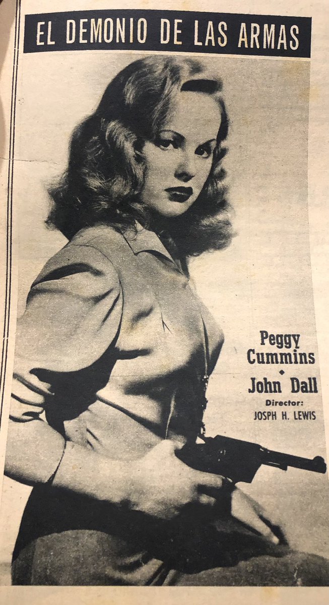 (****) “El demonio de las armas” (“Gun Crazy”, #JosephLLewis, 1949)
#CineNegro
#PeggyCummins