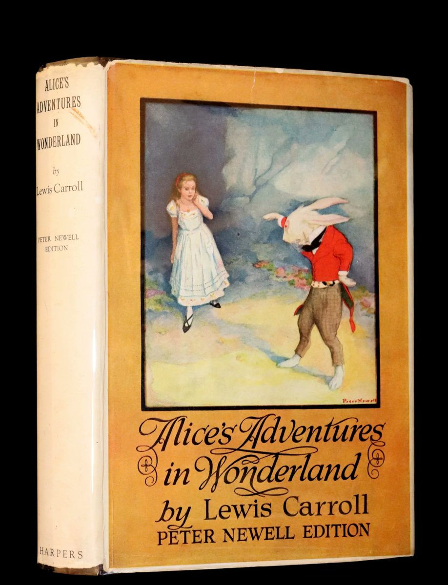mflibra's tweet image. 1901 Scarce in Dust Jacket - Alice's Adventures in Wonderland by Lewis Carroll illustrated by Peter Newell.
mflibra.com/products/1901-…

#BookWithASoul #OriginalBinding #DustJacket #LewisCarroll #Alice #Wonderland #PeterNewell #illustrated #bookworm #bookstore #booknerd #rarebooks