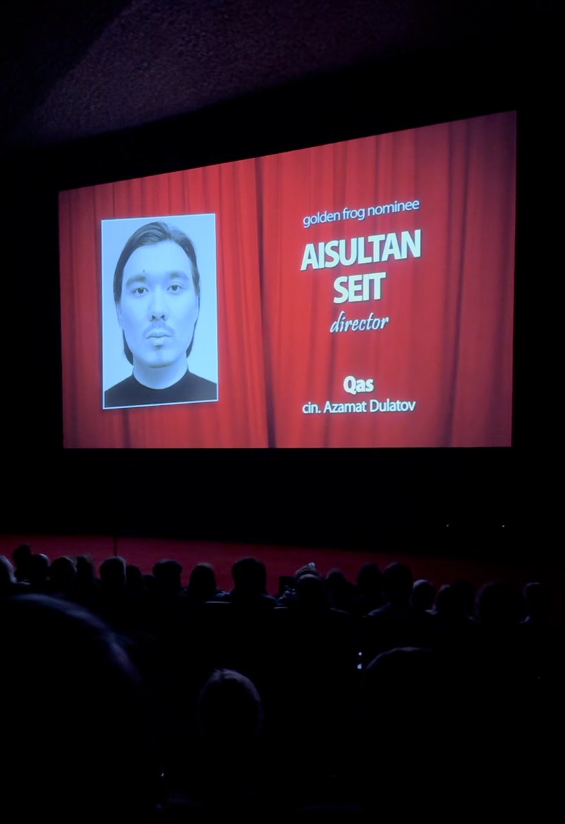 aisultan's tweet image. Today Adam Driver, Willem Defoe and CEO of Academy Awards saw my face on the big screen in Poland lol 

i love my life