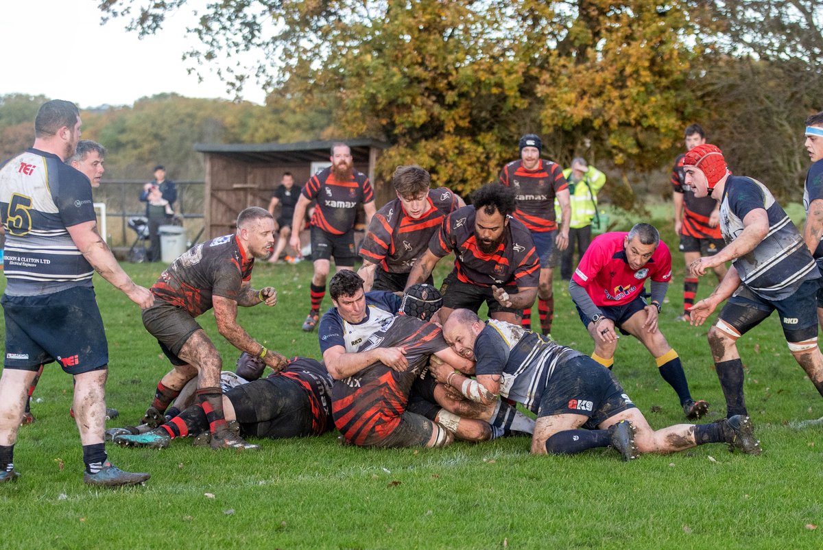 Final pics of action from Northern Division Counties 4 Yorkshire Rugby Union match @leedsmodernians v @KnottingleyRUFC in Cookridge today. @YorkshireRugby , #rugbyinyorkshire , @YorkshireRugby ,