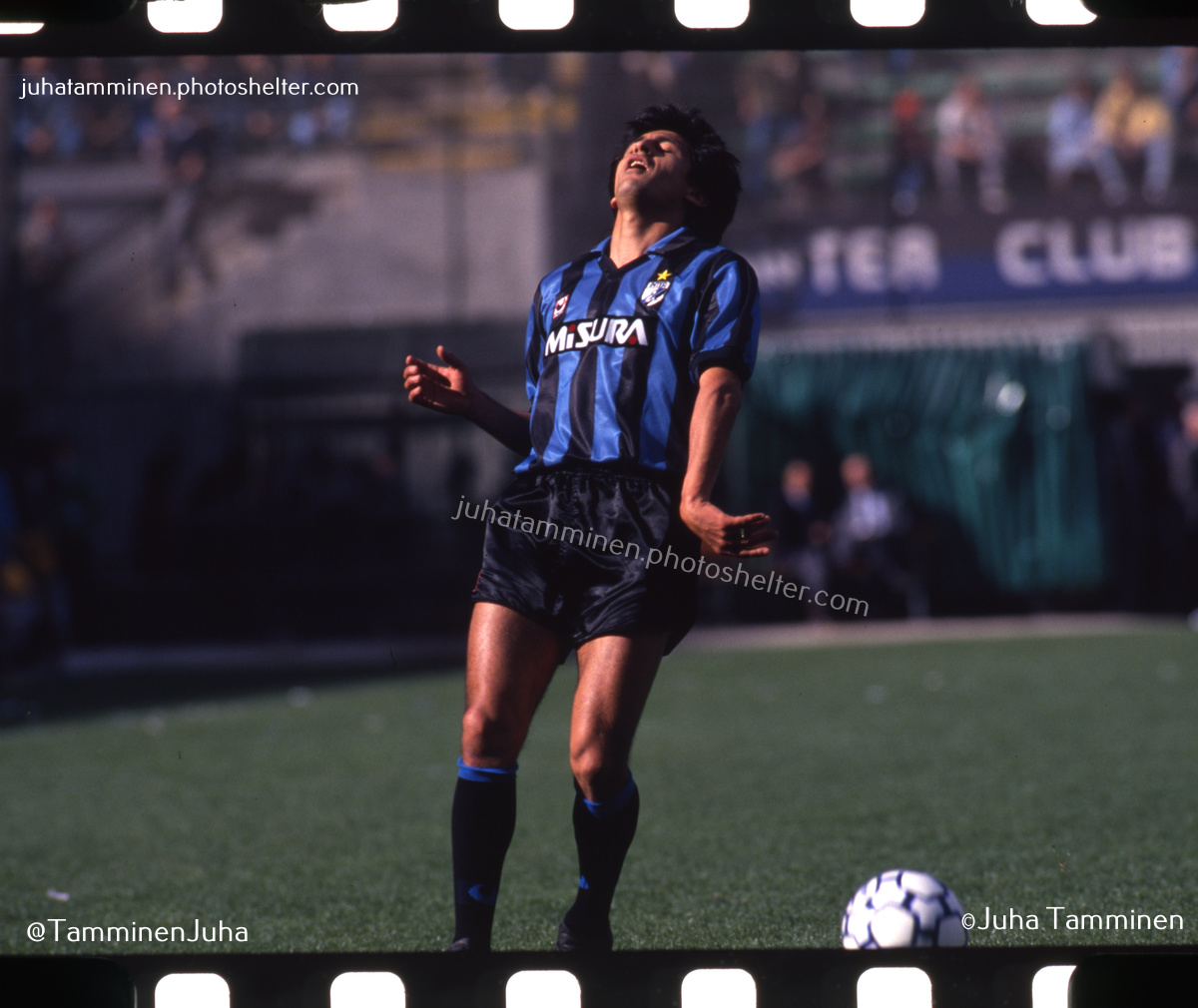 Ramón Díaz, FC Internazionale, 14 de mayo de 1989 en el Stadio Giuseppe Meazza #RamonDiaz #FCInternazionale #Inter #SerieA