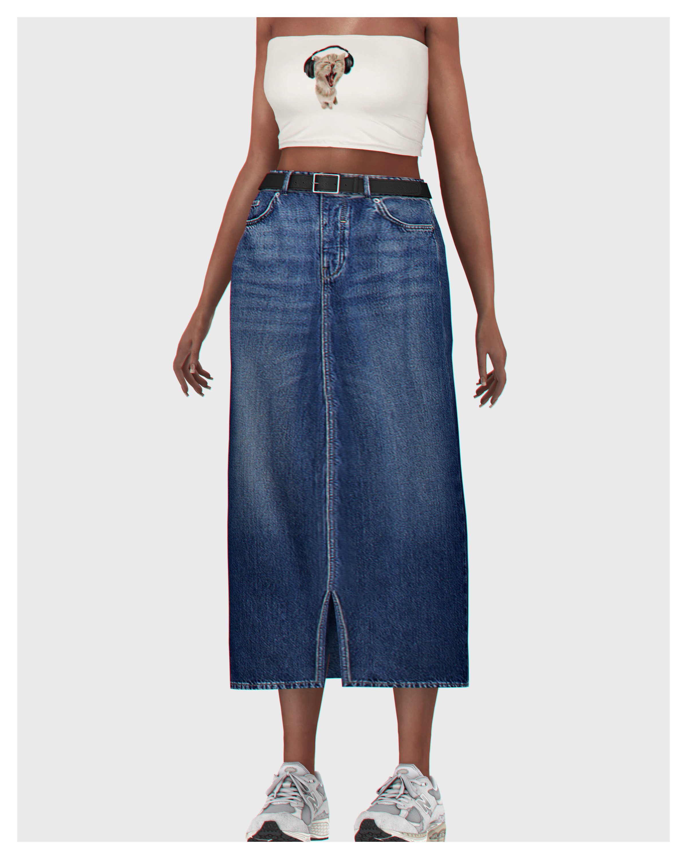 Jean skirt sims 4 online