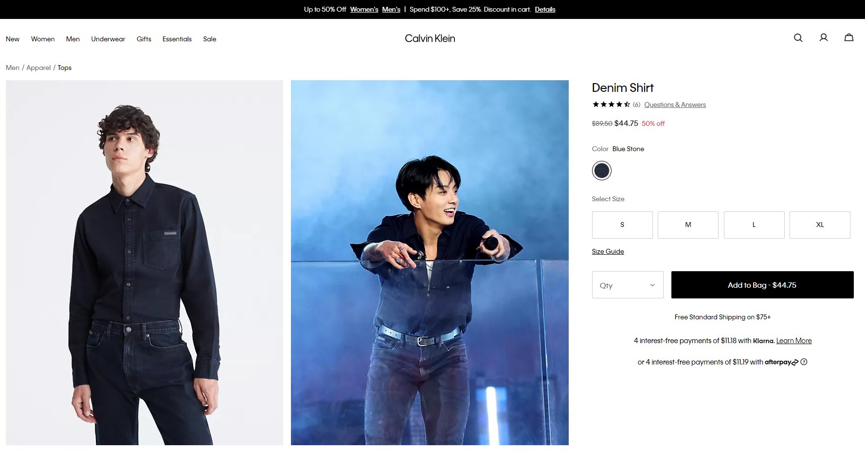Us calvin klein website top