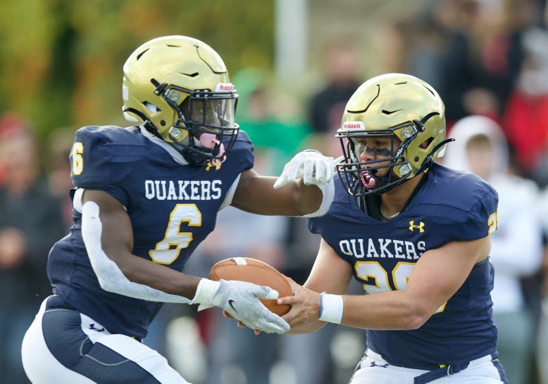 PhSportsDigest's tweet photo. Football: At the half, @wpcsports (@pcquakersFB) leads @GAPatriots 21-7 on #PCGADay 🏈📸: @Zam919 https://t.co/9z03HaPFoR
