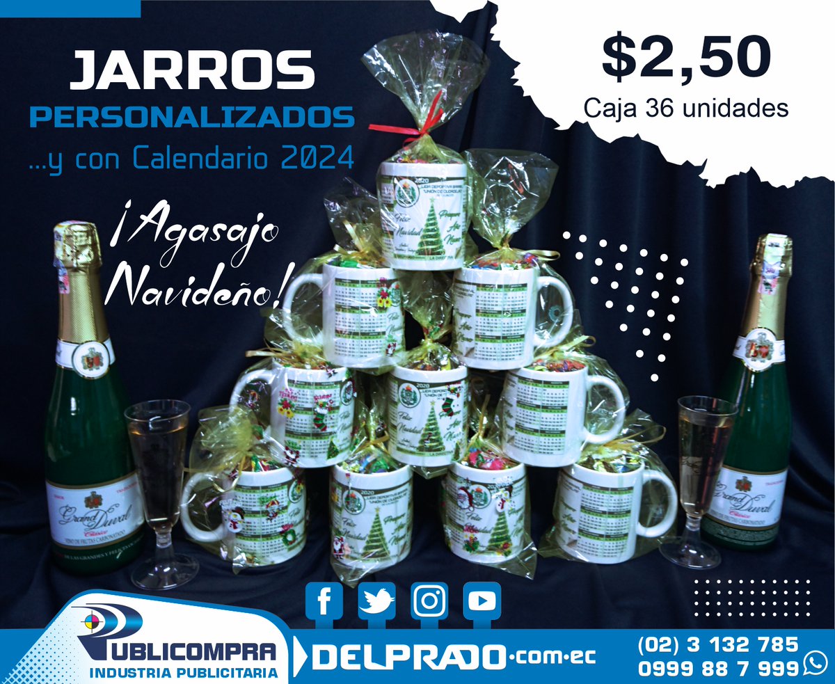 publicompra's tweet photo. JARROS PUBLICITARIOS &amp; PROMOCIONALES

🌍 https://t.co/lr3B4h8z3m 👈

SÍGUENOS EN 👇  👇
👉 https://t.co/kQ1OcF3c1U 👍

❇️Hashtag: 
#DELPRADO .com.ec
#JARROS #CALENDARIOS #PERZONALIZADOS
#AGASAJOS #NAVIDEÑOS #AñoNuevo
#Publicitarios #Promocionales https://t.co/wdXkU5cMmK