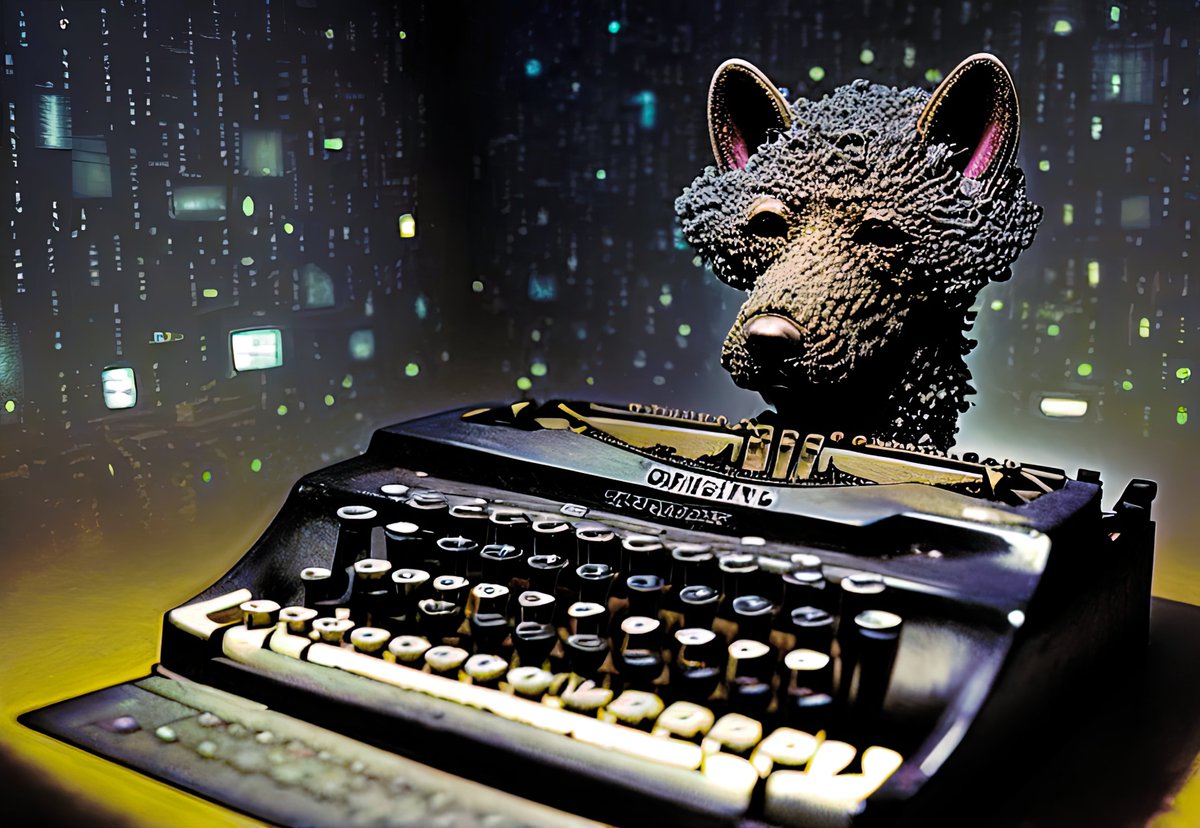 xalieri's tweet photo. Assisted writing devices. 3 of 3
#IntelligentArtifacts #ArtifactualIntelligence #GenerativeAITechnology #ChatGPT #WeirdArt #PsychologicalLandscape #ImSureItMustMeanSomething
#DarkArts #DigitalArt #AIAssistedArt #AIArt #WomboDream #StableDiffusion https://t.co/zK45wuvKRs