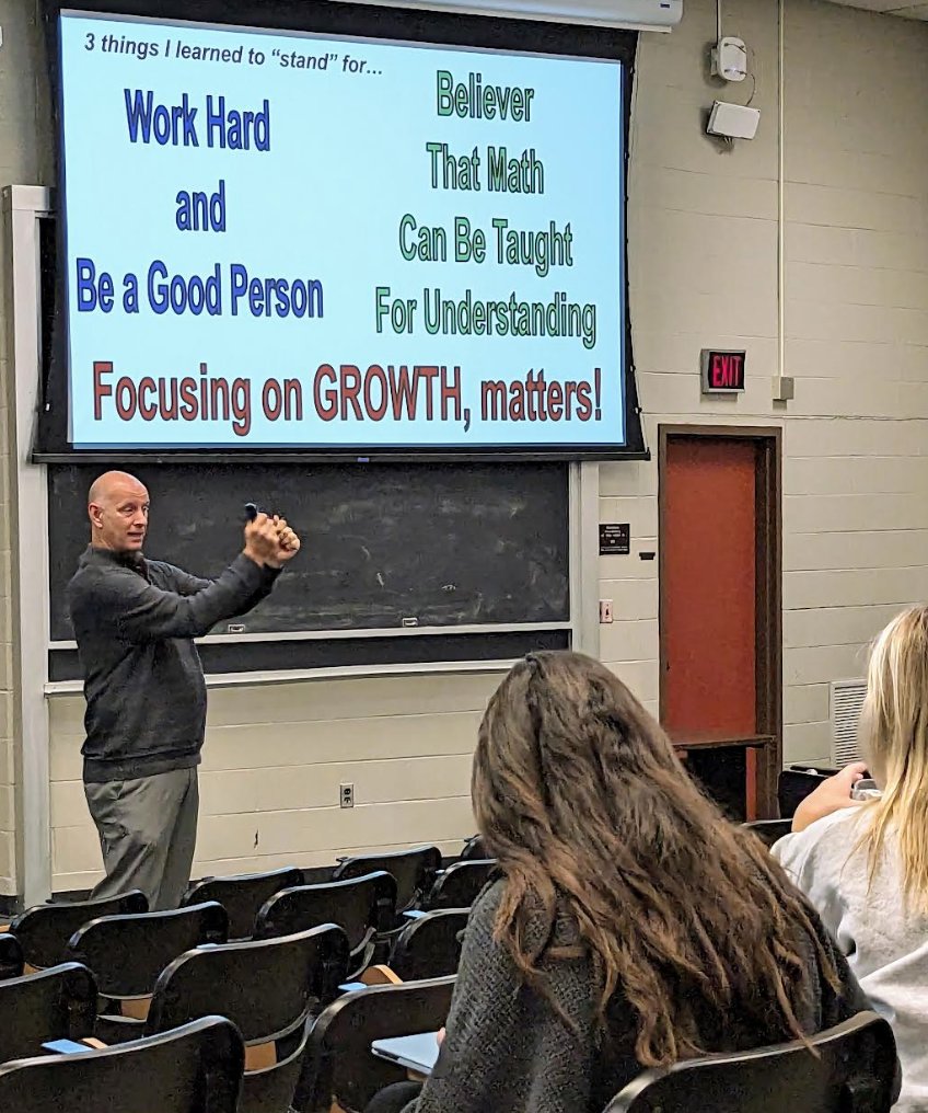 Thank you to Miami University and their future math teachers for allowing me a chance to share beliefs and inspire our next generation of 'Change the World' leaders! Remember... Stand for Something! @ohioctm @MiamiUMathEd