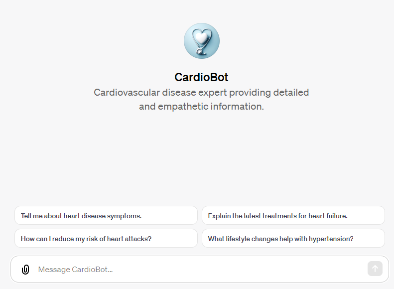 NicolaBragazzi's tweet image. #CardioBot was just born! It provides expertise and support in the realm of cardiovascular diseases in a knowledgeable but understandable way!