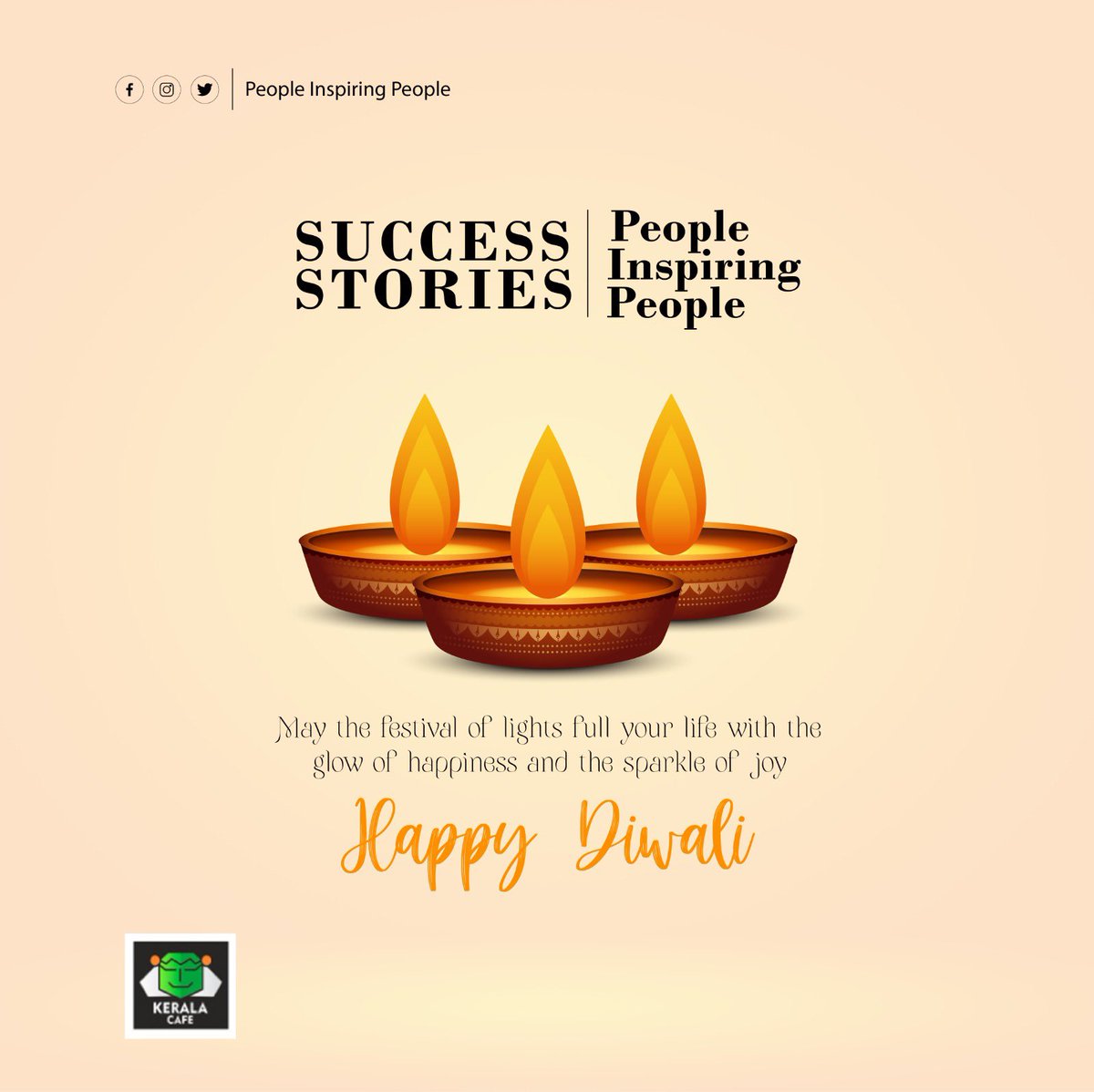 Kerala Cafe wishes you that let the millions of lamps on the Diwali night light up your life &amp; elevate your spirits⭐️✨💯

#successstories #peopleinspiringpeople #happydiwali #diwali2023 #keralacafe