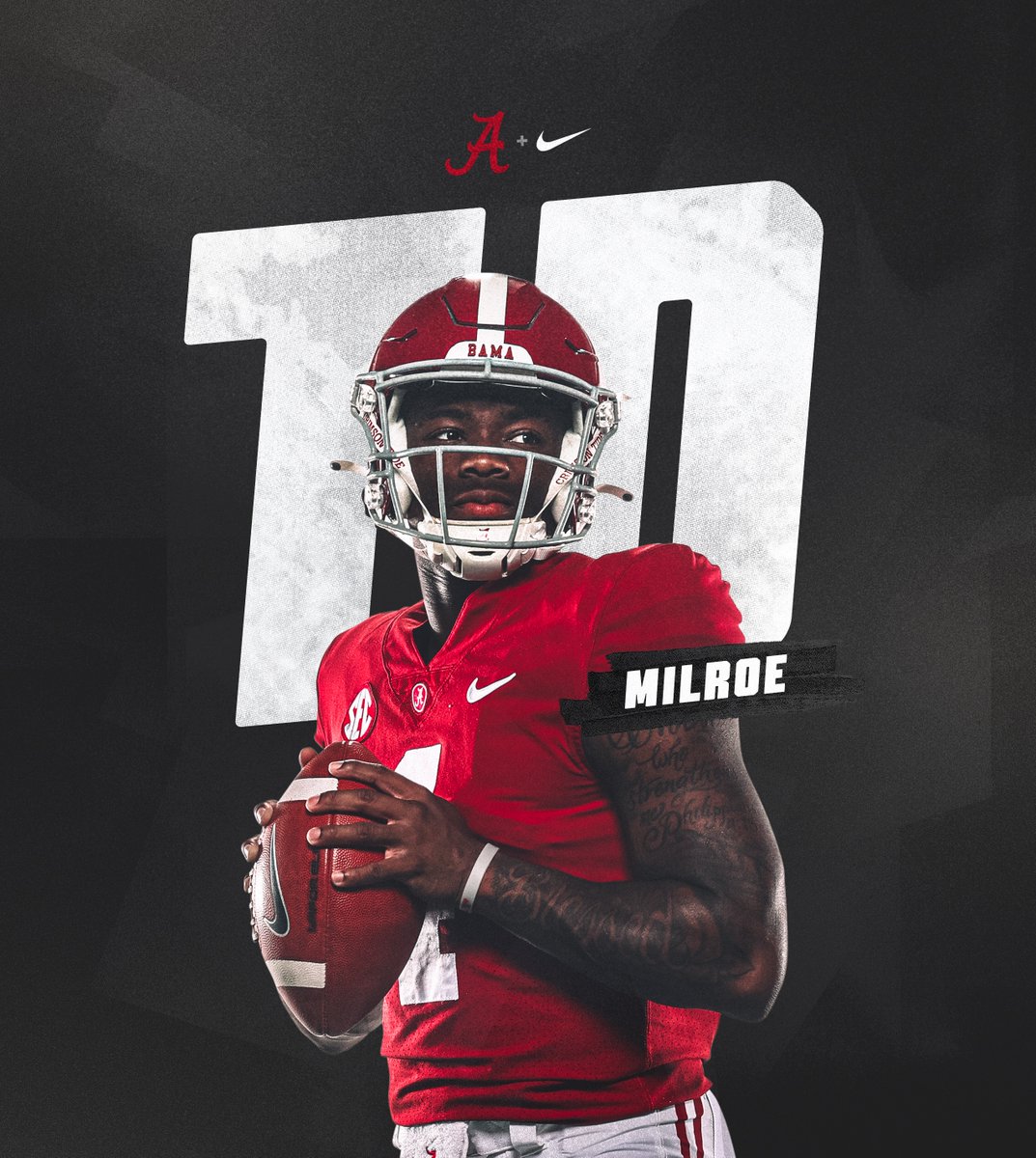 AlabamaFTBL's tweet photo. Milroe in for SIX!!
@JalenMilroe 

4th Q Bama 42 | Kentucky 14 https://t.co/eOG1MvGBjx