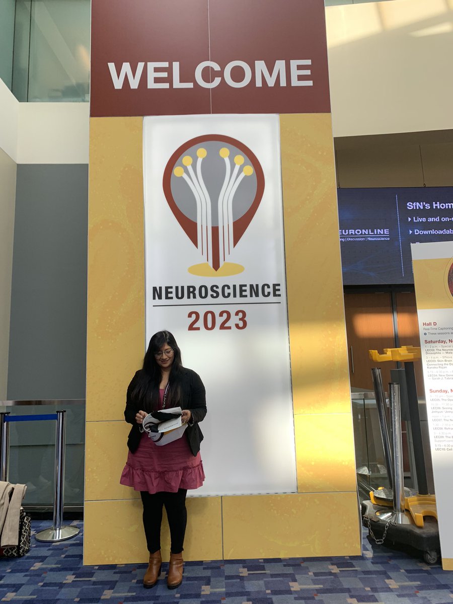 Empezó el Congreso de Neurociencia! #SfN23 🧠☺️