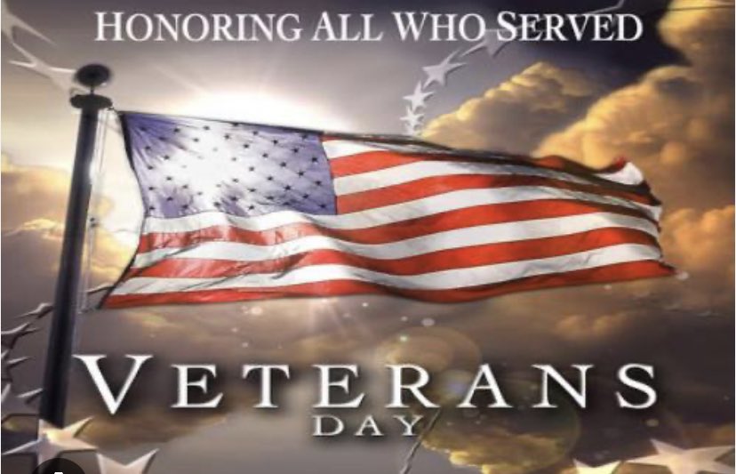 Thank you to all veterans and active service members for their service to our country.
