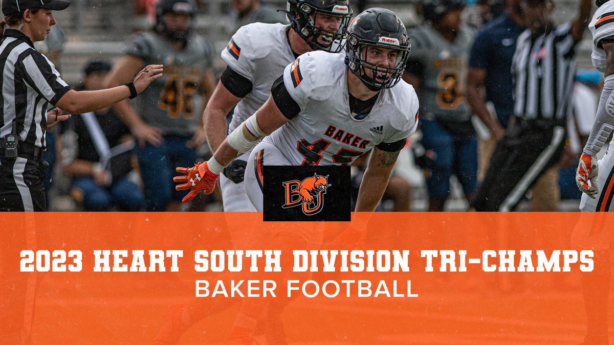 Baker Athletics (@bakerathletics) on Twitter photo FB: With today’s results, Baker earns a share of the <a href="/HeartSportsNews/">Heart of America Athletic Conference</a> conference championship as they finish as Heart South Tri-Champs!!
It’s the first conference championship for <a href="/BakerU_Football/">Baker University Football</a> since 2020!
#BakerBuildsChampions #RTO FB: With today’s results, Baker earns a share of the <a href="/HeartSportsNews/">Heart of America Athletic Conference</a> conference championship as they finish as Heart South Tri-Champs!!
It’s the first conference championship for <a href="/BakerU_Football/">Baker University Football</a> since 2020!
#BakerBuildsChampions #RTO