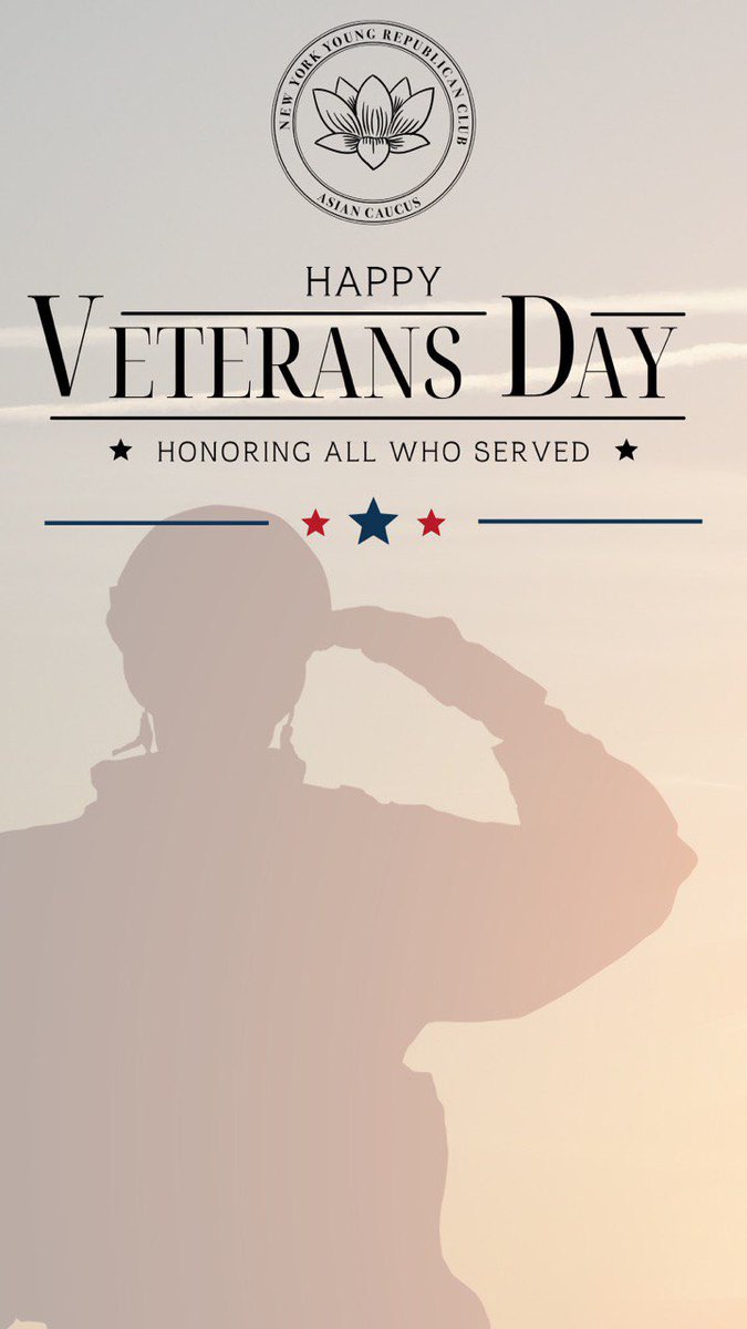 “A hero is someone who has given his or her life to something bigger than oneself.” 
-Joseph Campbell
.
Honoring all who have served and continue to serve. Thank you to all our veterans.
<a href="/NYYRC/">New York Young Republican Club 🇺🇸🗽</a>