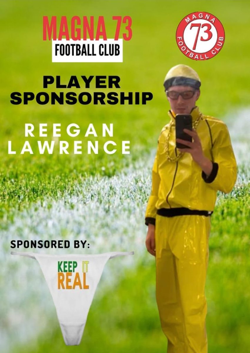 Magna 73 FC (@magna73fc) on Twitter photo We’re looking for player sponsors if you think you can help or know someone that can please get in touch 👌🏼
<a href="/ReeganLawrence/">Reegan Lawrence</a>
And remember keep it real 😂
#UTM
#keepitreal We’re looking for player sponsors if you think you can help or know someone that can please get in touch 👌🏼
<a href="/ReeganLawrence/">Reegan Lawrence</a>
And remember keep it real 😂
#UTM
#keepitreal