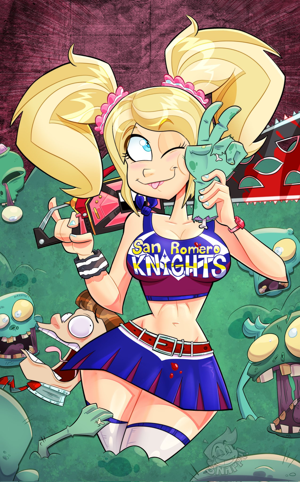 Snappy! 🤠 COMMISSIONS OPEN! on X: Juliet from Lollipop Chainsaw