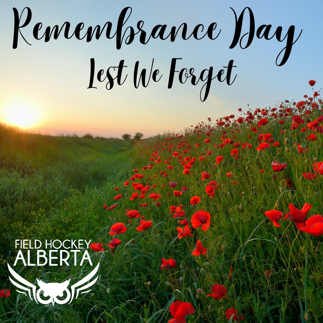 FHalberta's tweet image. Field Hockey Alberta extends heartfelt gratitude to the courageous soldiers who may no longer be among us but will forever remain in our thoughts for their selfless deeds. Let us unite to honor those who gave everything in the service of our nation. We will always remember.