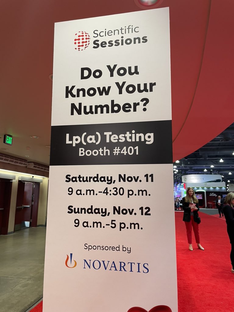 You can even get your Lp(a) levels measured at #AHA23!