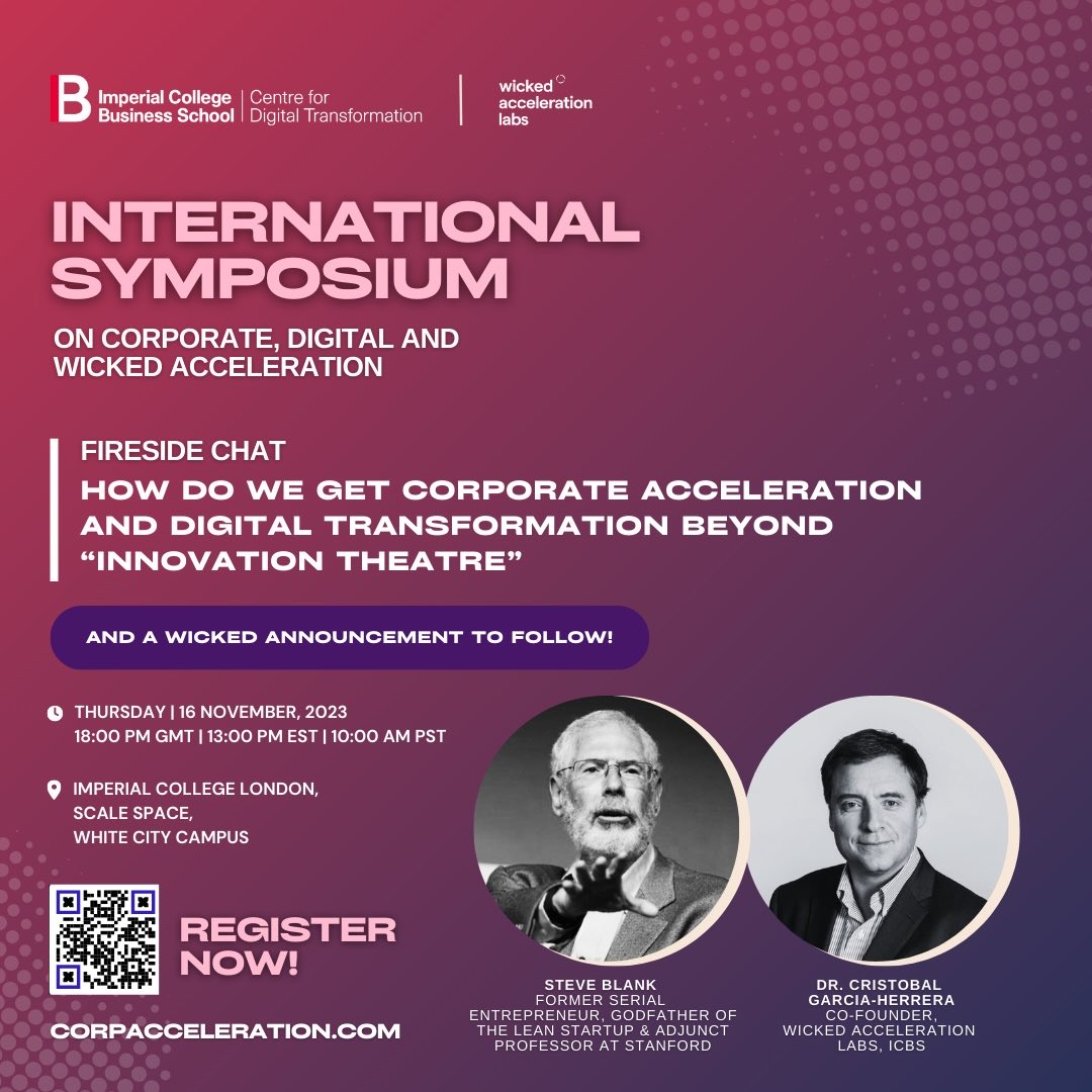 Getting Beyond Innovation Theater - Nov 16 - 10am PST - Fireside chat