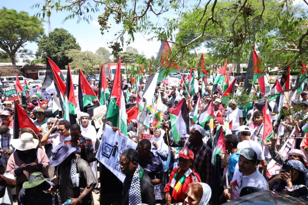 icro_sa's tweet photo. A unique march in support of Palestine today in Cape Town, South Africa https://t.co/NvM5DPU5hn