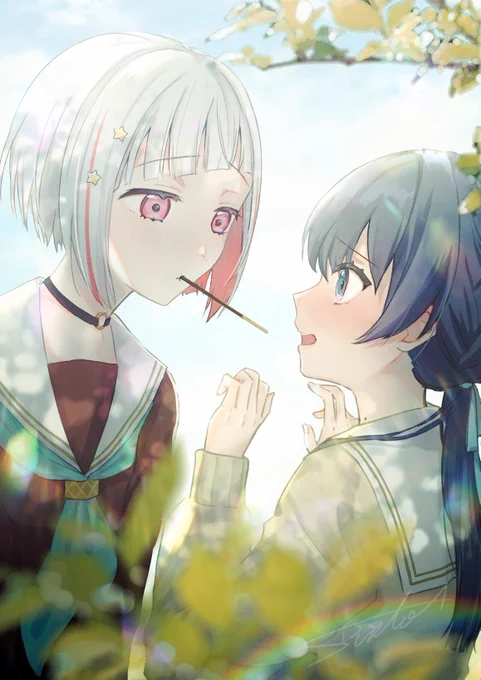 つづさやでポッキーゲーム 