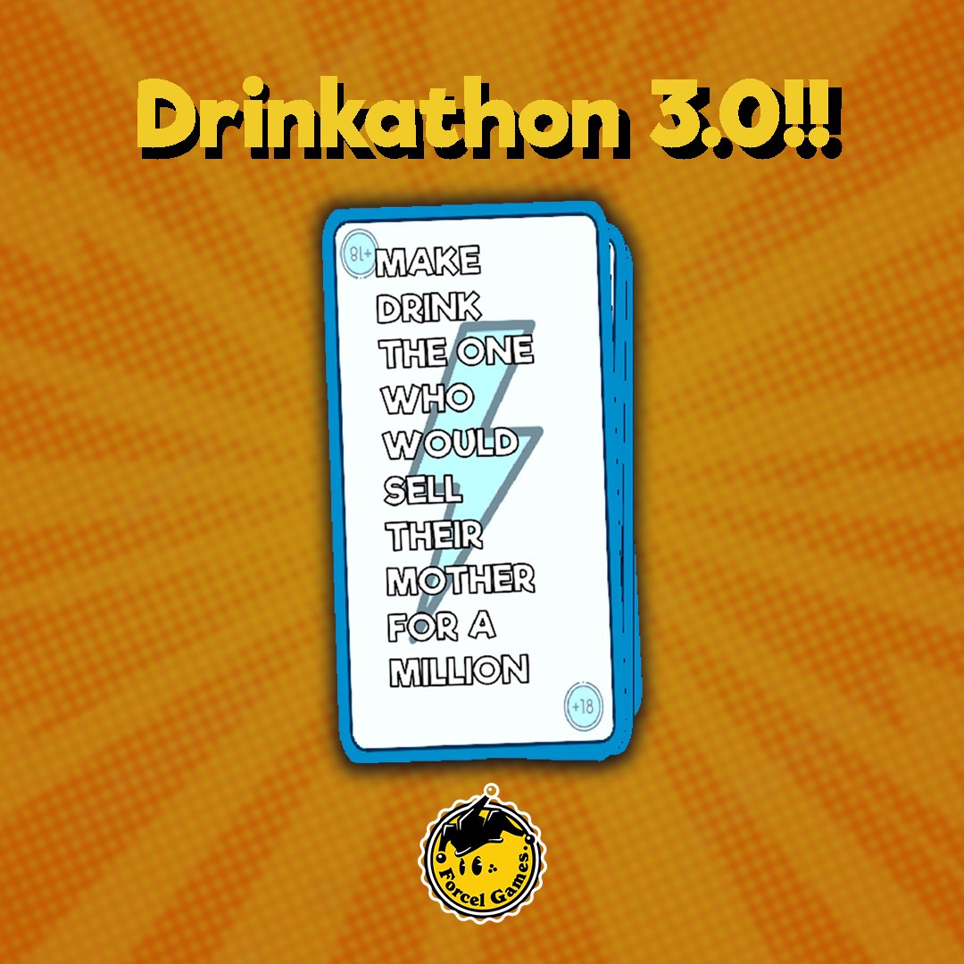 ForcelGames's tweet photo. The wait is over! We're thrilled to introduce Drinkathon 3.0 🚀. Revamped graphics, new versions, and more fun than ever! 🎉 Ready for the ultimate game night? 🍻 Grab your bottles and shots, and let us be your fun companion! Download now! 📲 
#GameNight #FunUpdate #DrinkingGames https://t.co/eTHqb7h62k