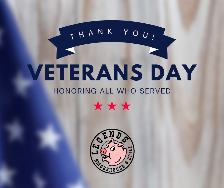 Today we recognize and honor our nation's military veterans. Thank  you for your service and sacrifices. We honor you for all you have done and continue to do for our nation. 
We're a veteran-owned business &amp; offer all Veterans 20% off their meal today. Thank you! 
 #VeteransDay