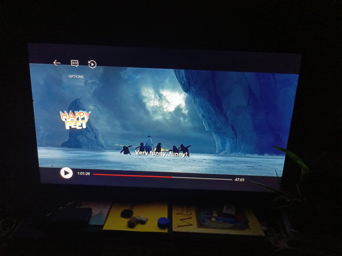 Would have made a perfect cover: 
I am no graphic designer I just paused the movie which btw will no longer be on Netflix after November 2023. #happyfeet #Movies
