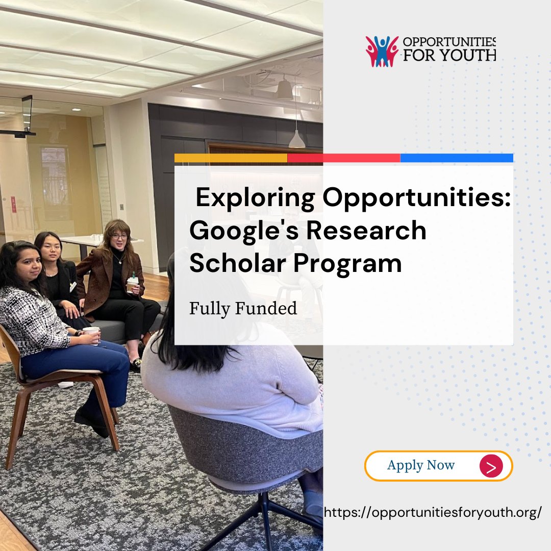 opportunitiesfy's tweet photo. 🚀 Calling all early-career professors! 🎓 Unlock new research possibilities with Google's Research Scholar Program.
🌐 Receive unrestricted gifts up to $60,000 USD, and make an impact.
Apply by Nov 30, 2023. 🗓️
https://t.co/d0SFUQmWpt
#ResearchScholarProgram #Academic https://t.co/Heu2pvcpZL
