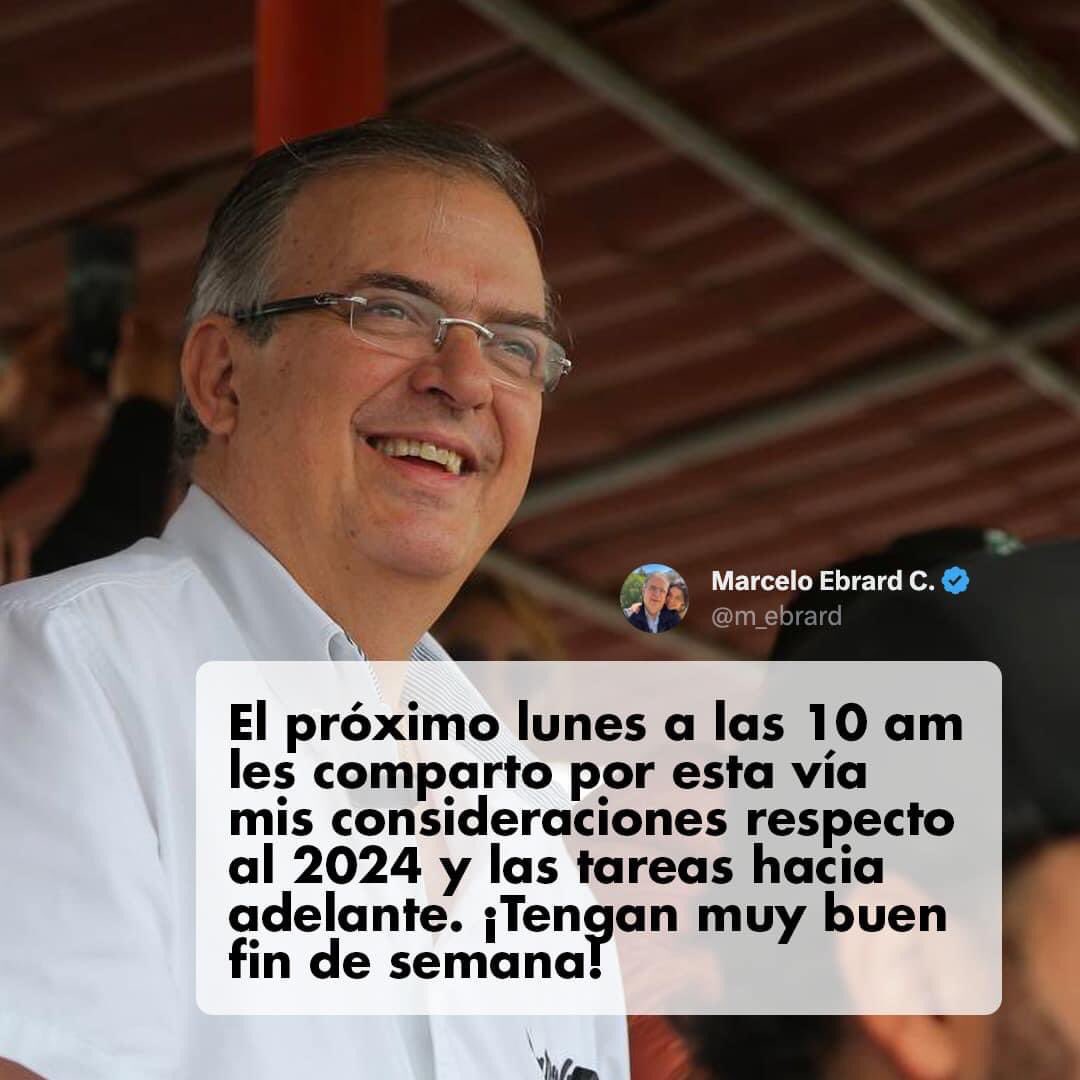 NotiCarnal's tweet photo. Lo dijimos antes y lo reiteramos: #ConMarceloHastaDondeTope 👊🏼💥 #MarceloNoEstásSolo

No son decisiones fáciles, pero confiamos en el temple, visión, inteligencia, experiencia y gran asertividad de #MarceloEbrard.

No tenemos la menor duda que sea cual sea tu decisión, contemplará lo mejor para México como ha sido siempre. Y ahí estaremos millones de mexicanos a tu lado Carnal.

#ElCaminoDeMéxico 🇲🇽