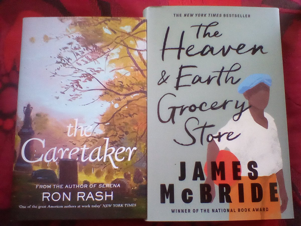 ravencrime's tweet image. #BookBuying Small town America is totally my vibe so delighted to get my mitts on these two...
#JamesMcBride #TheHeavenAndEarthGroceryStore  @wnbooks 
#RonRash #TheCaretaker @canongatebooks 
#BookTwitter