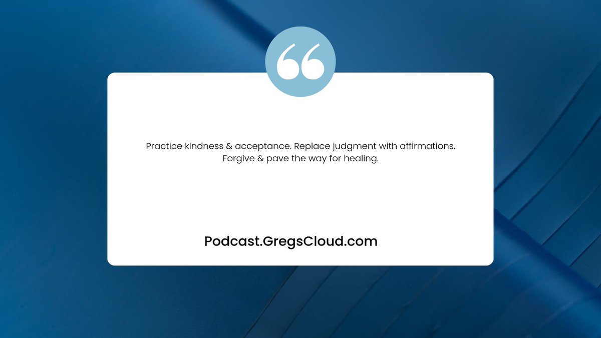 gregscloud1's tweet image. ✨Practice #kindness towards yourself. Foster self-acceptance and replace self-judgment with positive #affirmations. 💖Release #comparisons, grudges, and negative feelings. #Forgive others and yourself, pave the way for healing &amp;amp; #empathy. Embrace joy and free your spirit! #cwh