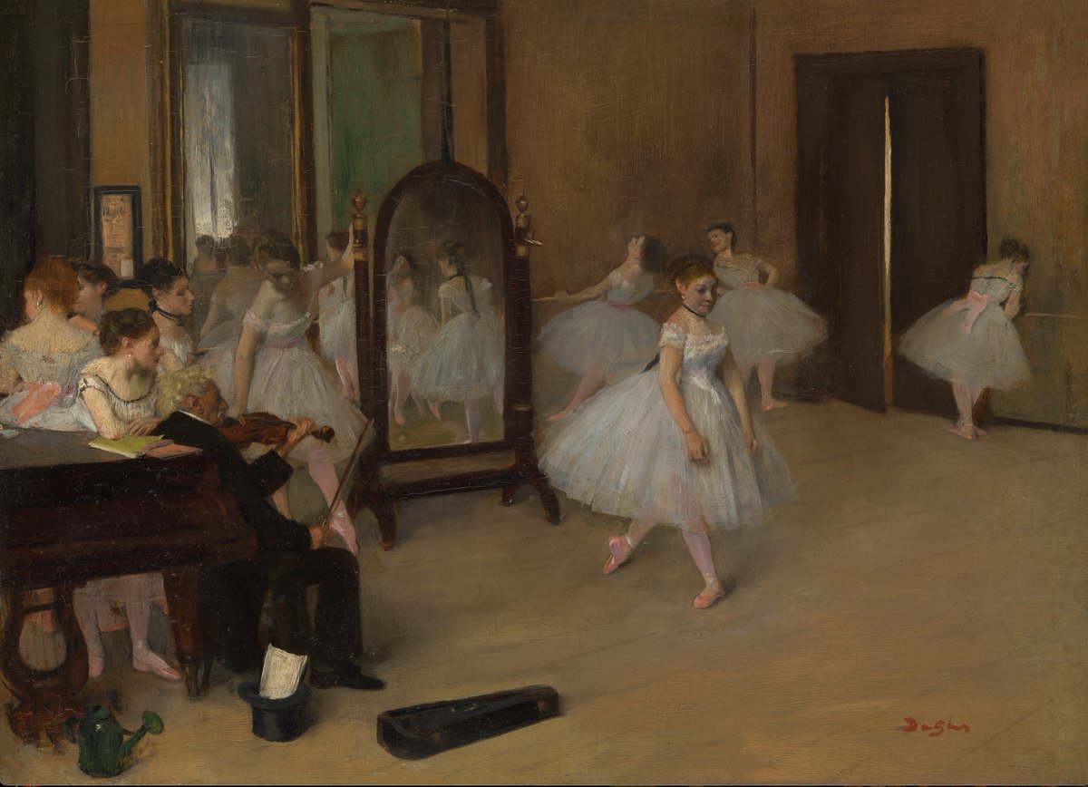 The Dancing Class by Edgar Degas (1834-1917); painted 1870
#edgardegas #degas #ballet #dancing #balletclass #paris #french #france #frenchart #frenchartist #impressionism #impressionist #impressionismart #art #artwork #artworks #artist #painting #paintings #paintingoftheday #arts