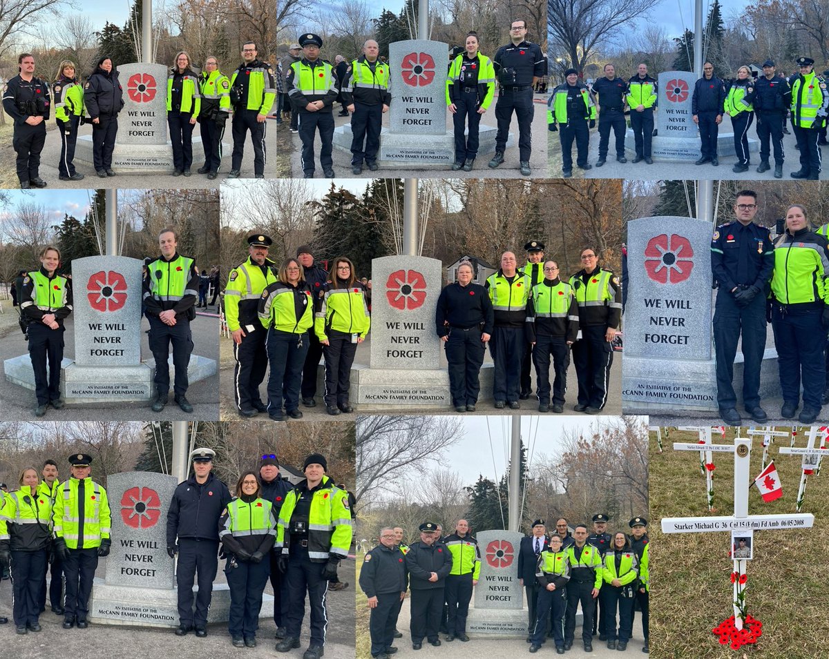 ahs_ems's tweet image. Today, we honour and remember Canada’s Service Men and Women who gave the ultimate sacrifice. #YourEMS was honoured to participate at the 2023 @FieldOfCrosses and #yyc #RemembranceDay ceremonies today. #CanadaRemembers  #LestWeForget #RemembranceDay2023