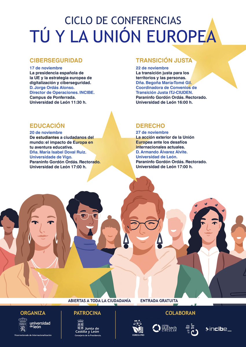 Roberto Baelo (@baelo) on Twitter photo 🇪🇺 La Unión Europea está más cerca de lo que imaginas. <a href="/unileon/">Universidad de León</a> y la Consejería de la Presidencia de la <a href="/jcyl/">Junta de Castilla y León</a> te invitan a explorar su impacto en nuestra vida diaria a través del ciclo de conferencias "Tú y la Unión Europea". #UniónEuropea #Unileon #weareunileon 🇪🇺 La Unión Europea está más cerca de lo que imaginas. <a href="/unileon/">Universidad de León</a> y la Consejería de la Presidencia de la <a href="/jcyl/">Junta de Castilla y León</a> te invitan a explorar su impacto en nuestra vida diaria a través del ciclo de conferencias "Tú y la Unión Europea". #UniónEuropea #Unileon #weareunileon