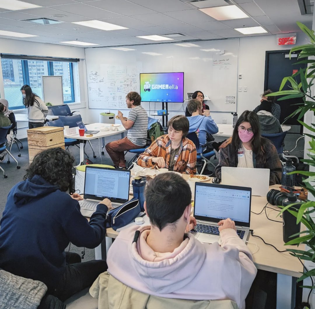 Jammers are jamming, teams are teaming, games are.... well.... being made!

You can play them all tomorrow night on our <a href="/itchio/">itch.io</a> site:
itch.io/jam/gamerella2…

#GAMERella2023