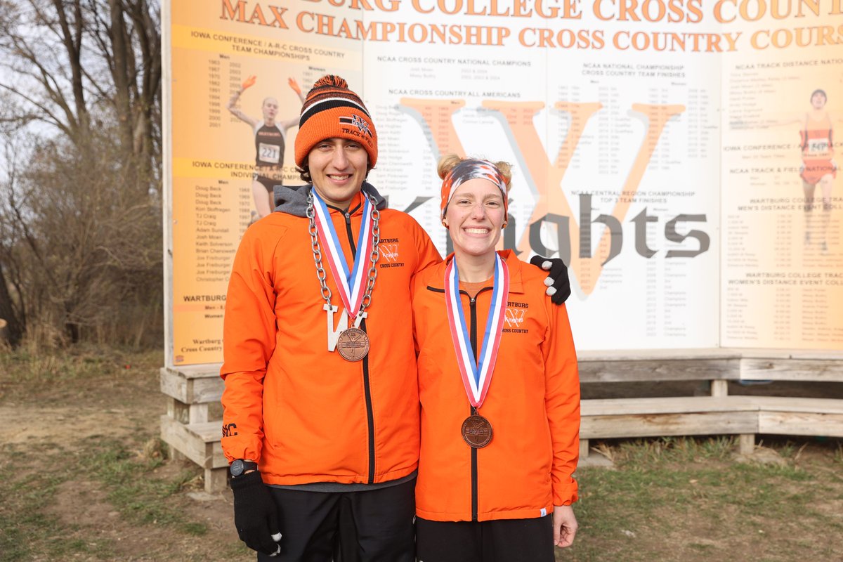 WartburgKnights's tweet image. NCAA Division III Midwest Region Individual Champions: Christopher Collet and Lexi Brown!!