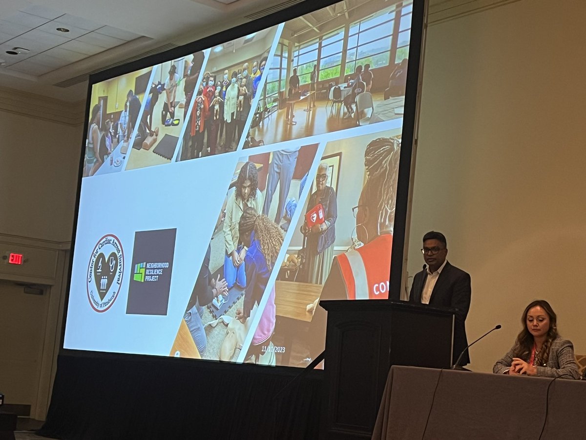 Dr. Doshi describes the Community Lifesaver Program in Pittsburgh where community engaged research meets implementation science! Listen, build trust, train people for what’s relevant, go to them, and sustain. BRAVO 👏🏼 👏🏽👏🏾 @ankdoshi @3CPRCouncil #ReSS23