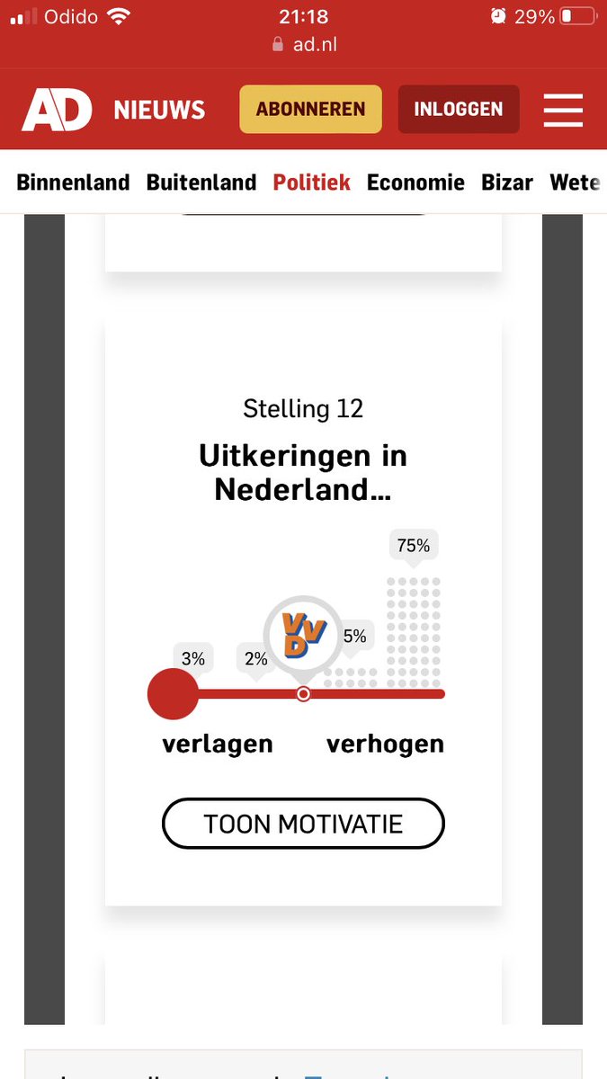 ProRealTrader's tweet image. #stemwijzer invullen leert me dat we een uitkeringsland zullen blijven als 75% een verhoging wilt 🤪 omlaag en werken weer lonend maken!