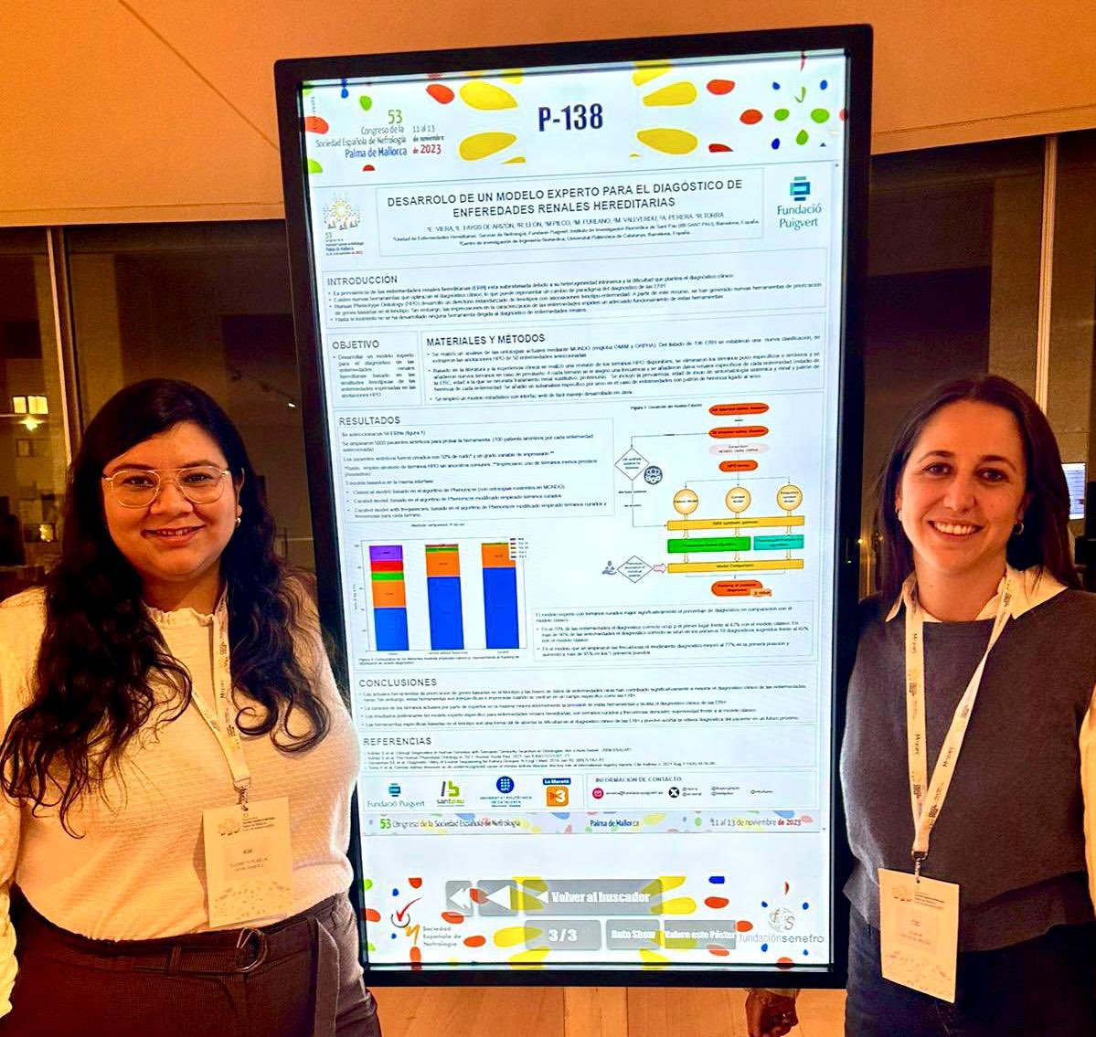 👸🏻👸🏻de la #IA #InteligenciaArtificial @ervierar @lfayosarizon @FPuigvert ✅El desarrollo de un modelo experto #IA para el diagnóstico de las enfermedades renales hereditarias mejorará la atención médica 🙌🏻 #Senefro23 #NefroPuigvert #WomenInNephrology