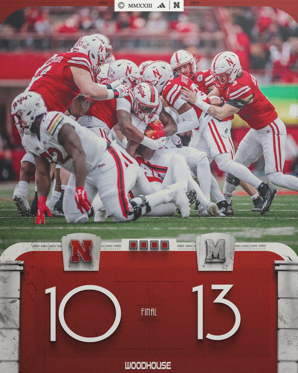 HuskerFootball's tweet photo. Final. https://t.co/q5V1NMjRQO