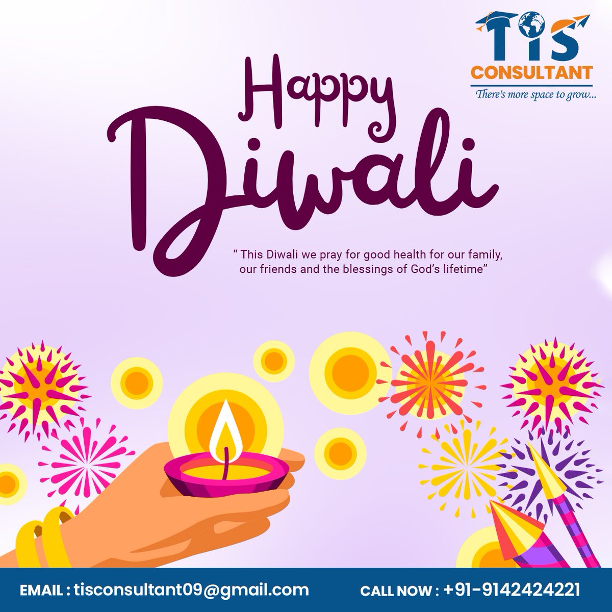 TisConsultant's tweet photo. "Celebrating the triumph of light over darkness. Wishing you a Diwali filled with love, laughter, and countless blessings #HappyDiwali #DiwaliJoy #FestivalOfHope 🌟🎆" #tisconsultant

📲 +91 91 42 42 42 21

🌐 https://t.co/rRp6hKM5OA https://t.co/OQb26sFIK8