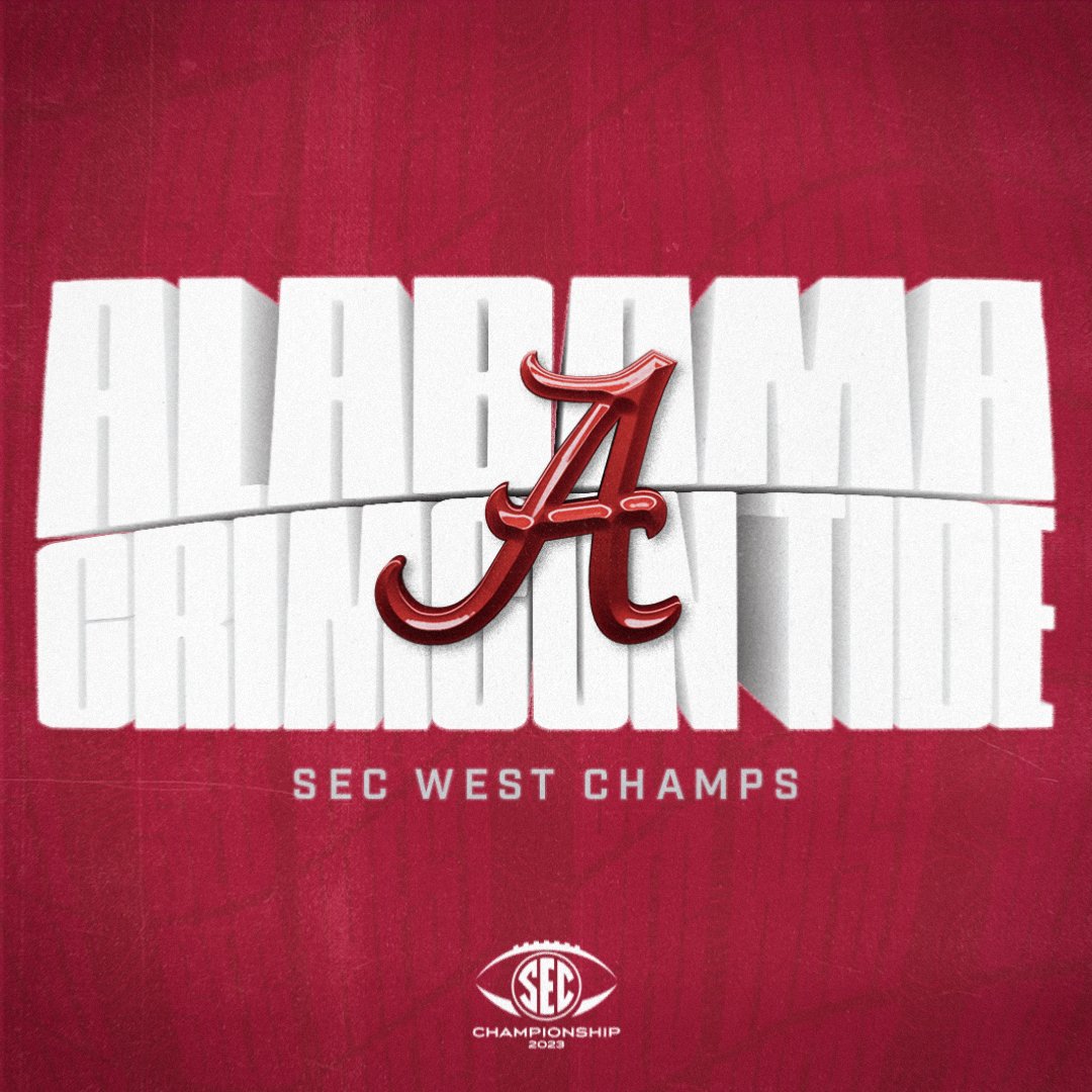 See you in Atlanta! 

2023 SEC West Division Champs
🐘 <a href="/AlabamaFTBL/">Alabama Football</a> 

#SECFB x #SECChampionship