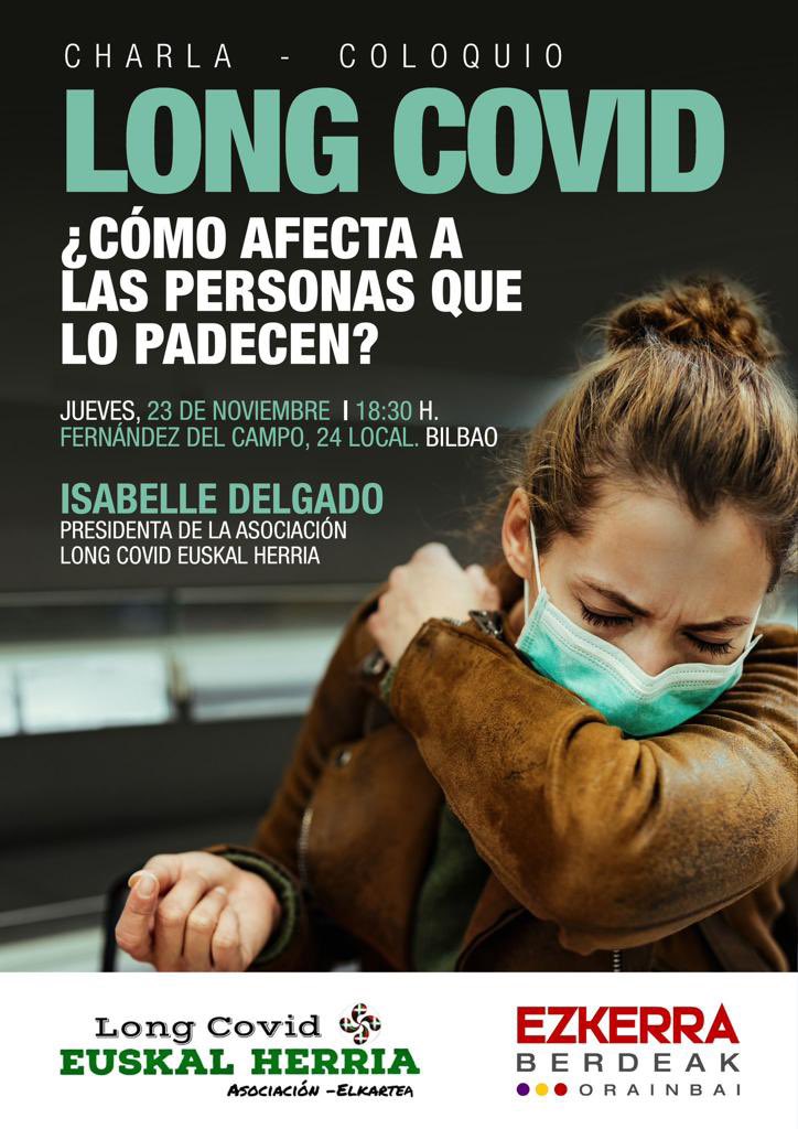 MaiteMuga's tweet image. No tod@s podremos desplazarnos a Bilbo a la charla coloquio sobre cómo es vivir con LC,pero quienes estéis cerca os recomiendo que asistáis.
Así mismo me gustaría promover más coloquios en el resto de ciudades y pueblos de Euskal Herria.
@covideuskal 
@osakidetzaEJGV 
#SOS_LC