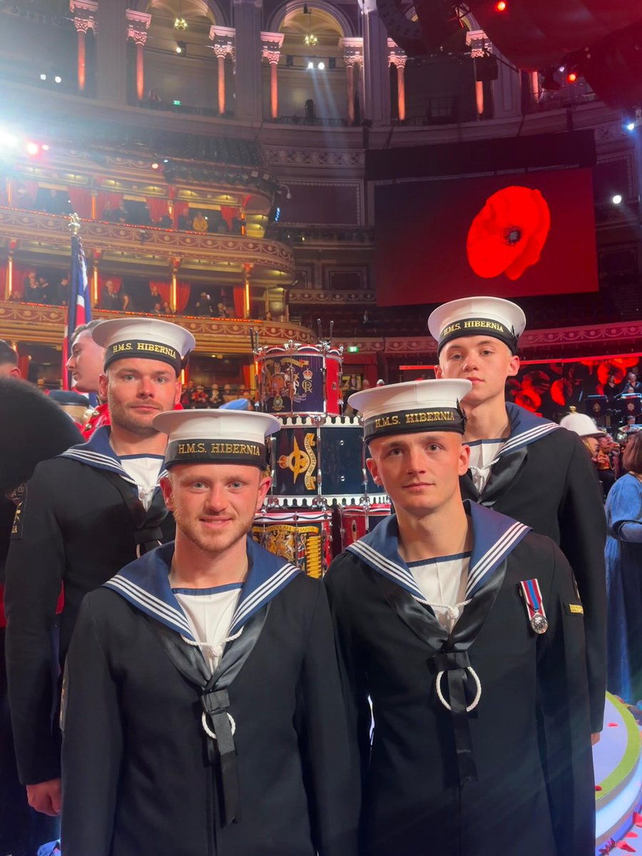 Hibernia personnel prepare for the annual Festival of Remembrance at the @RoyalAlbertHall. We will remember the men + women from so many different nations, cultures, religions + communities who came together to defend our freedom + way of life. #LestWeForget