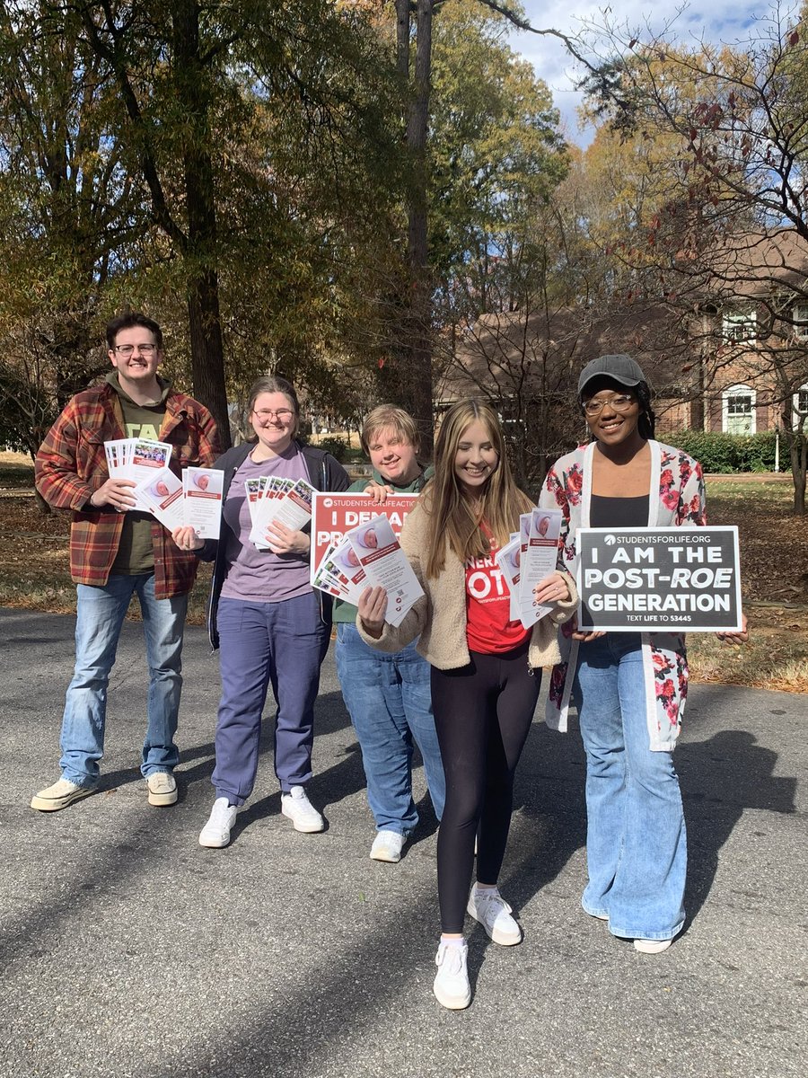 Today, we hit the streets, spreading awareness in two neighborhoods to urge our NC Senator to champion improved Pro-life legislation! 📢🏡 Your voice matters – let's make a difference together! #ProLifeAdvocacy #CommunityAction