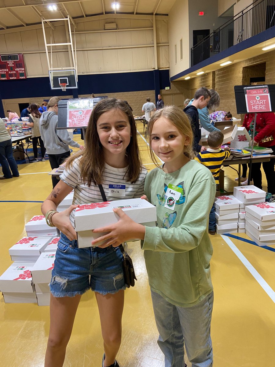 Great day packing shoeboxes for operation Christmas Child- our community packed over 1100 boxes.