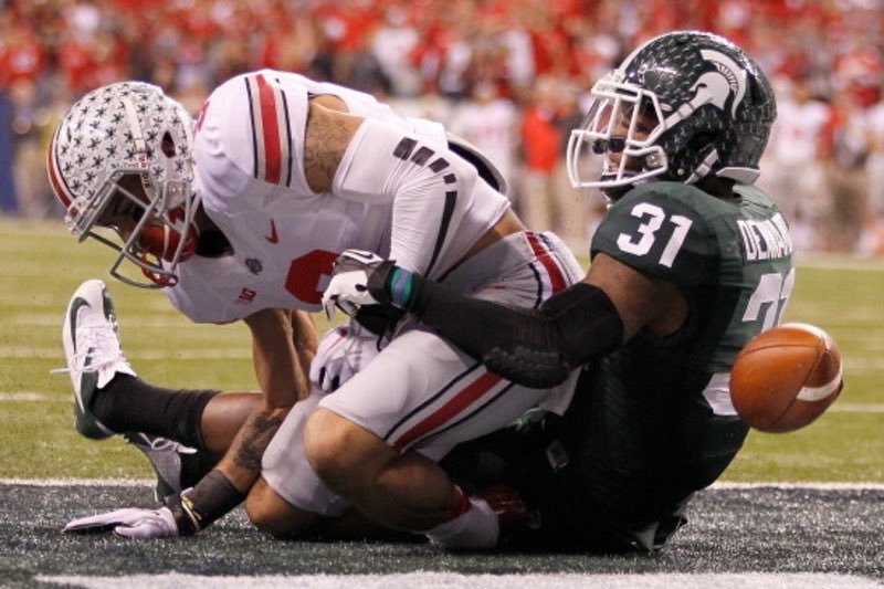 Tony_Lippett14's tweet photo. #BEATOSU #SpartanDawgs #GoGreen #SpartanLeGends 💚🤍 https://t.co/zgeczxi1Ho